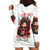 Rose Skull Hoodie Dress Some Girl Wear Pink Real Girl Wear Ink - Wonder Print Shop