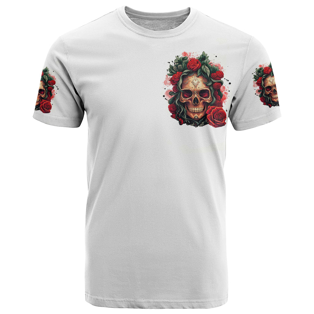 Rose Skull T Shirt Some Girl Wear Pink Real Girl Wear Ink - Wonder Print Shop