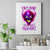 Flame Skull Canvas Wall Art Walk Away I Have Anger Issues And Dislike For Stupod People - Wonder Print Shop