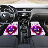 Flame Skull Car Mats Walk Away I Have Anger Issues And Dislike For Stupod People - Wonder Print Shop