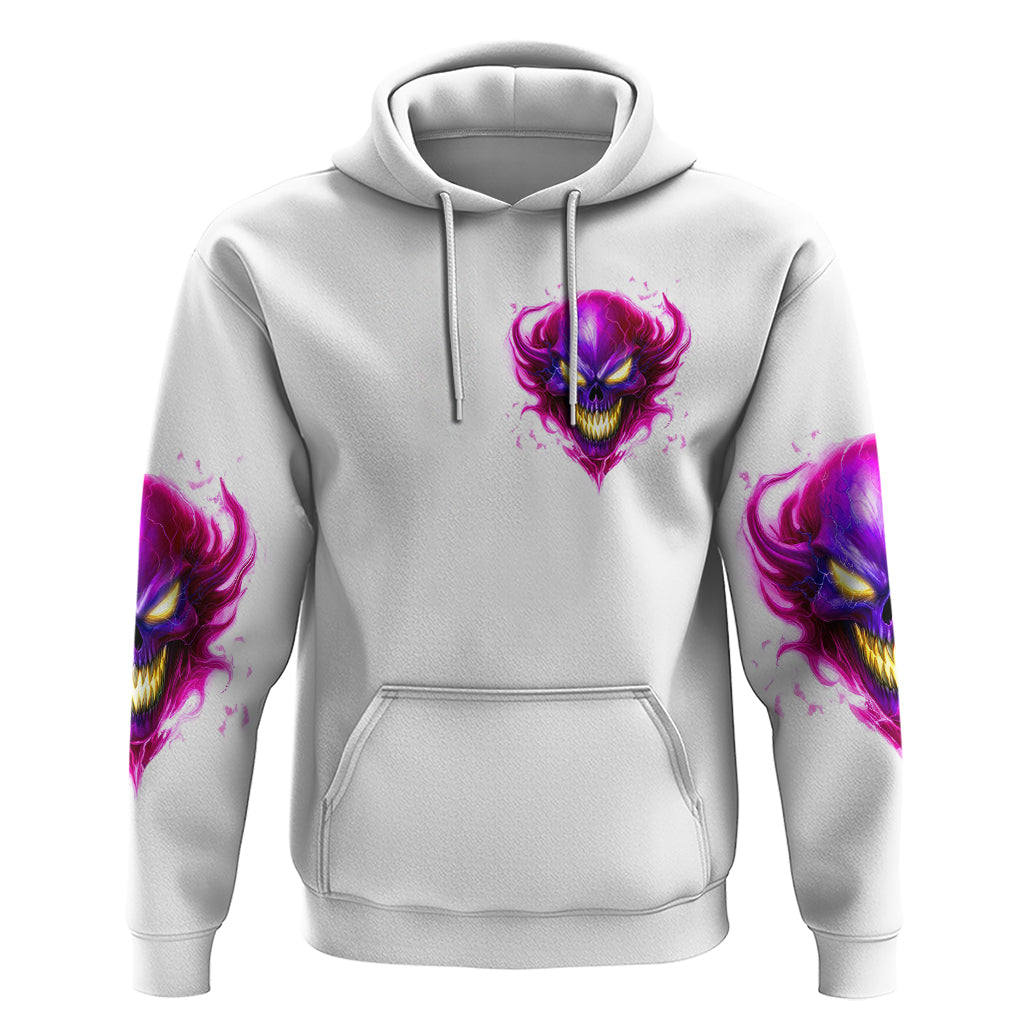 Flame Skull Hoodie Walk Away I Have Anger Issues And Dislike For Stupod People - Wonder Print Shop