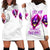 Flame Skull Hoodie Dress Walk Away I Have Anger Issues And Dislike For Stupod People - Wonder Print Shop