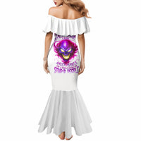 Flame Skull Mermaid Dress Walk Away I Have Anger Issues And Dislike For Stupod People - Wonder Print Shop