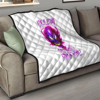 Flame Skull Quilt Walk Away I Have Anger Issues And Dislike For Stupod People - Wonder Print Shop