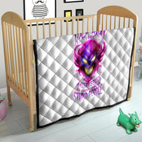 Flame Skull Quilt Walk Away I Have Anger Issues And Dislike For Stupod People - Wonder Print Shop