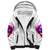 Flame Skull Sherpa Hoodie Walk Away I Have Anger Issues And Dislike For Stupod People - Wonder Print Shop