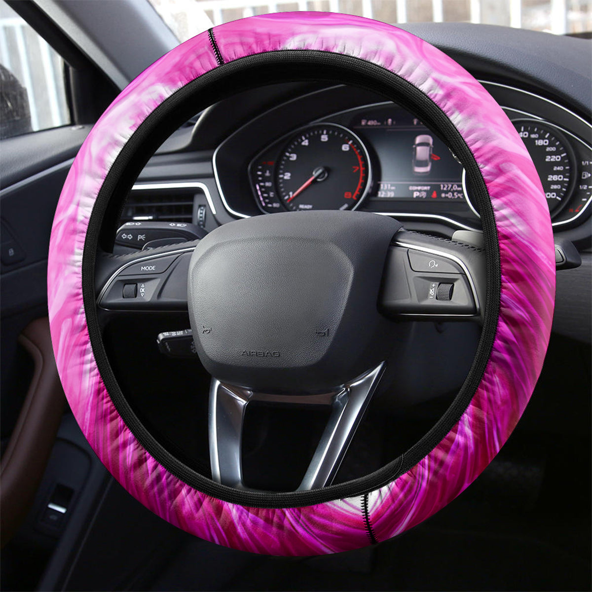 Flame Skull Steering Wheel Cover Walk Away I Have Anger Issues And Dislike For Stupod People - Wonder Print Shop