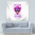 Flame Skull Tapestry Walk Away I Have Anger Issues And Dislike For Stupod People - Wonder Print Shop