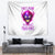 Flame Skull Tapestry Walk Away I Have Anger Issues And Dislike For Stupod People - Wonder Print Shop