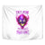 Flame Skull Tapestry Walk Away I Have Anger Issues And Dislike For Stupod People - Wonder Print Shop