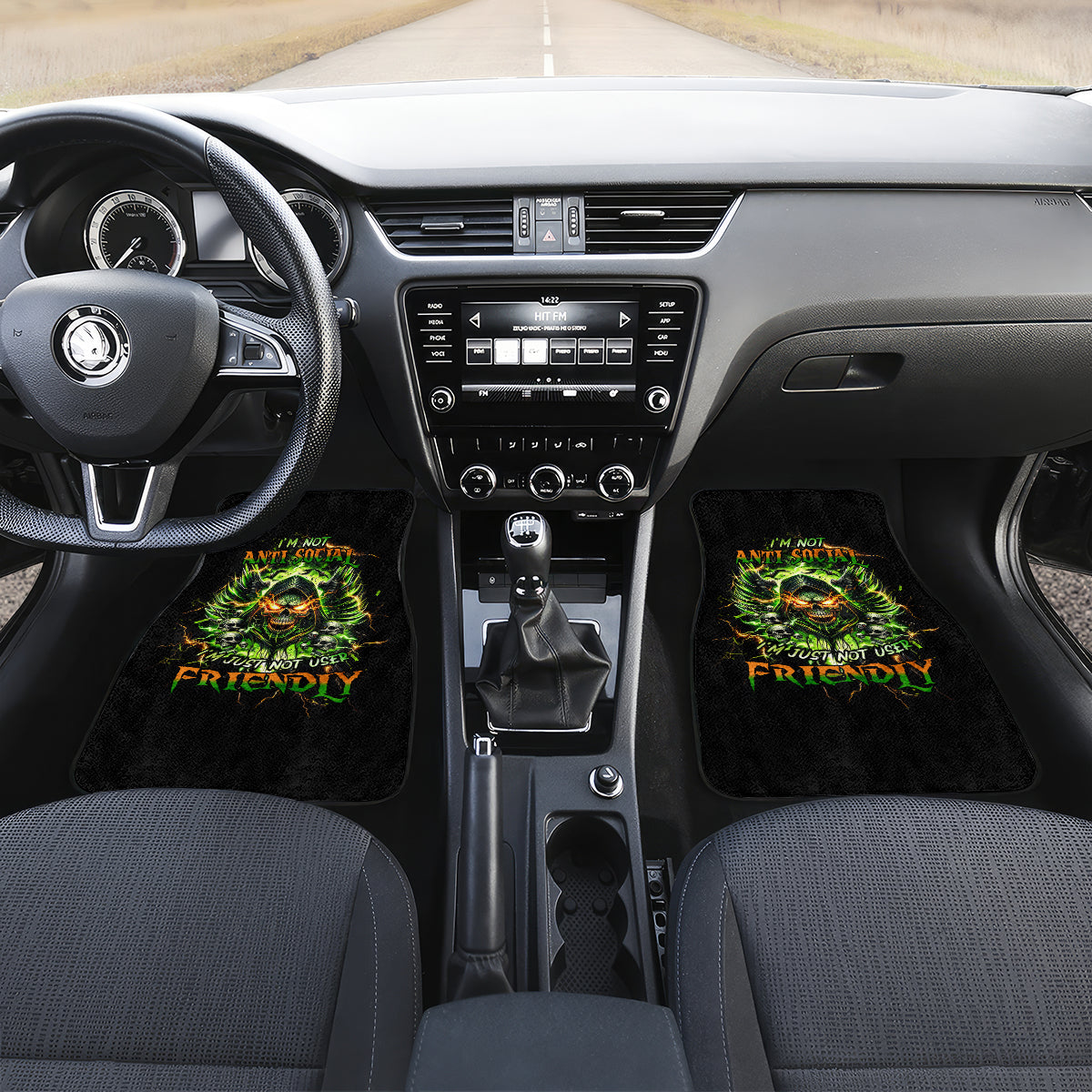 Doule Skull Car Mats Angel To Some Demon To Most - Wonder Print Shop