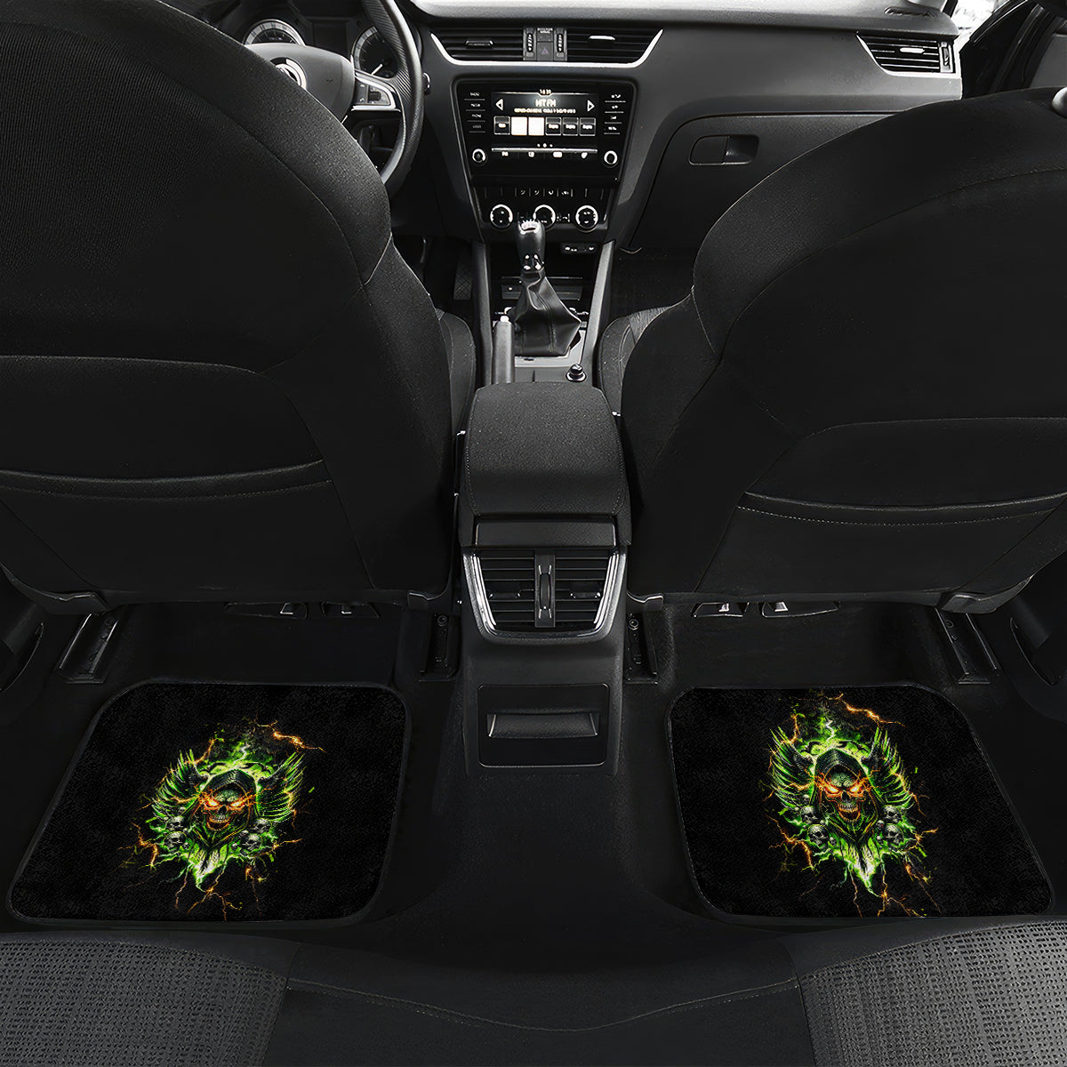 Doule Skull Car Mats Angel To Some Demon To Most - Wonder Print Shop