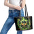 Doule Skull Leather Tote Bag Angel To Some Demon To Most - Wonder Print Shop