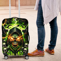 Doule Skull Luggage Cover Angel To Some Demon To Most - Wonder Print Shop