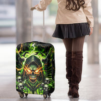 Doule Skull Luggage Cover Angel To Some Demon To Most - Wonder Print Shop