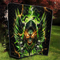 Doule Skull Quilt Angel To Some Demon To Most - Wonder Print Shop