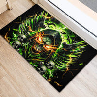 Doule Skull Rubber Doormat Angel To Some Demon To Most - Wonder Print Shop
