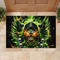 Doule Skull Rubber Doormat Angel To Some Demon To Most - Wonder Print Shop