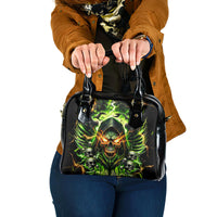 Doule Skull Shoulder Handbag Angel To Some Demon To Most