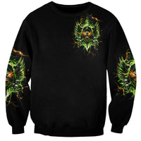Doule Skull Sweatshirt Angel To Some Demon To Most - Wonder Print Shop