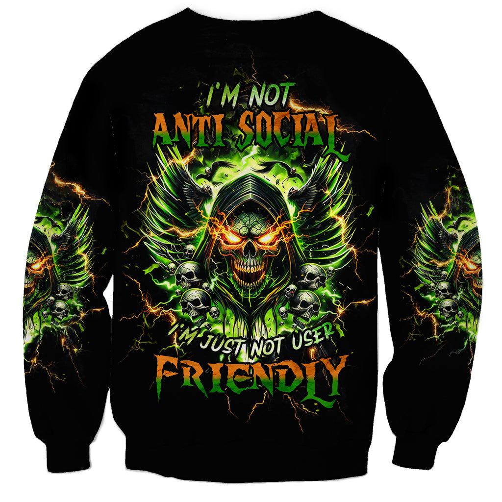 Doule Skull Sweatshirt Angel To Some Demon To Most - Wonder Print Shop
