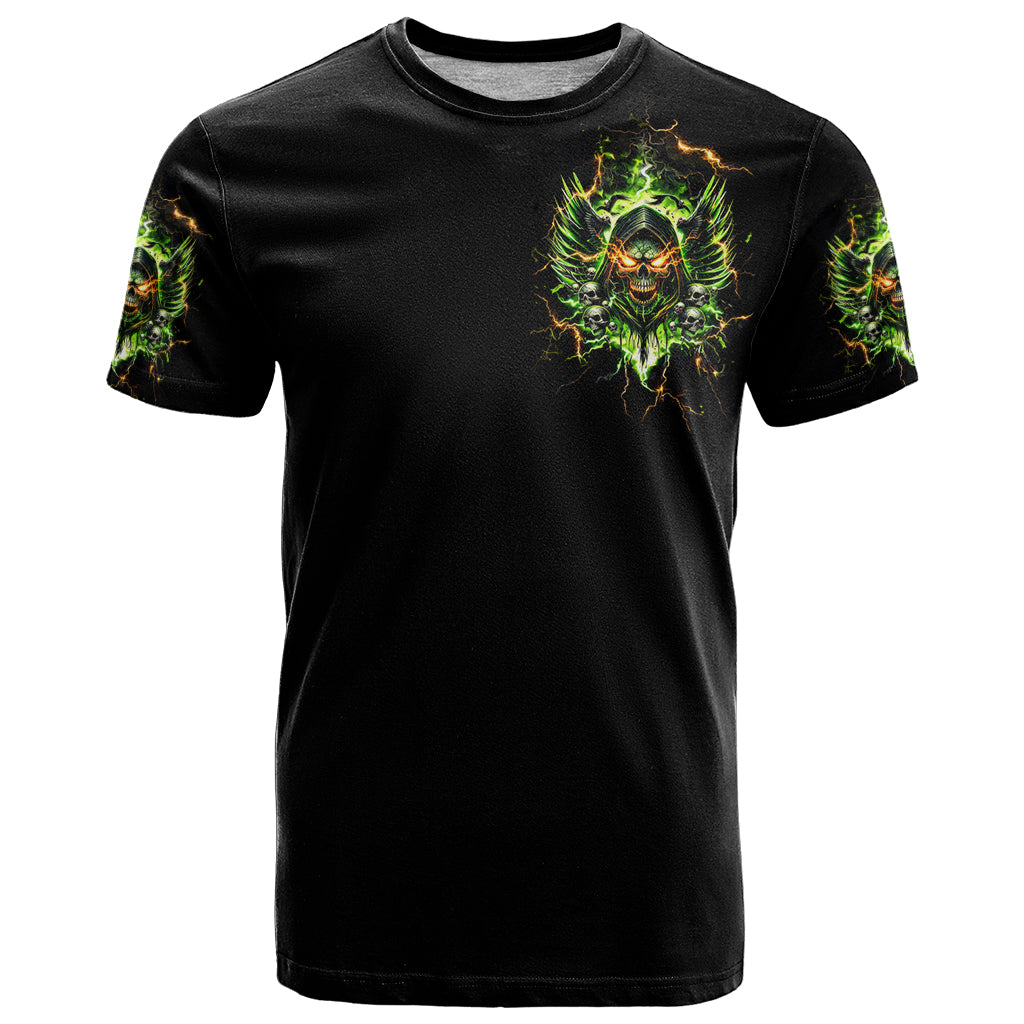 Doule Skull T Shirt Angel To Some Demon To Most - Wonder Print Shop