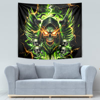 Doule Skull Tapestry Angel To Some Demon To Most - Wonder Print Shop