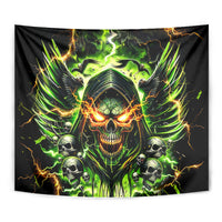 Doule Skull Tapestry Angel To Some Demon To Most - Wonder Print Shop