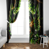 Doule Skull Window Curtain Angel To Some Demon To Most - Wonder Print Shop