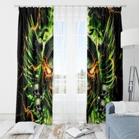 Doule Skull Window Curtain Angel To Some Demon To Most - Wonder Print Shop