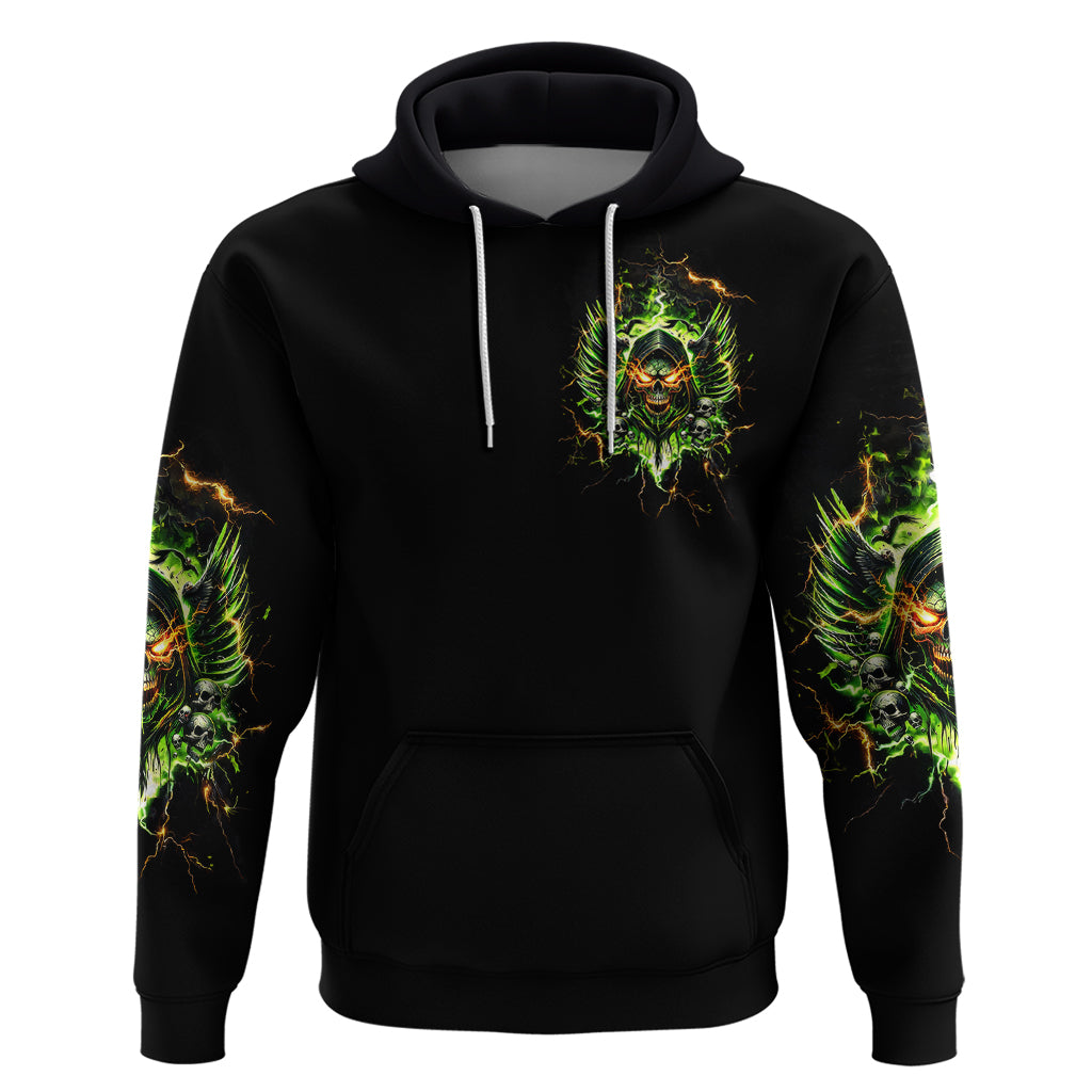 Doule Skull Zip Hoodie Angel To Some Demon To Most - Wonder Print Shop