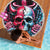 Couple Skull Beach Blanket She Was And Angel Craving Chaos Demon Seeking Peace - Wonder Print Shop