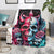 Couple Skull Blanket She Was And Angel Craving Chaos Demon Seeking Peace