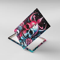 Couple Skull Canvas Wall Art She Was And Angel Craving Chaos Demon Seeking Peace - Wonder Print Shop