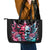 Couple Skull Leather Tote Bag She Was And Angel Craving Chaos Demon Seeking Peace - Wonder Print Shop