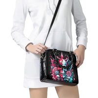 Couple Skull Shoulder Handbag She Was And Angel Craving Chaos Demon Seeking Peace