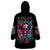 Couple Skull Wearable Blanket Hoodie She Was And Angel Craving Chaos Demon Seeking Peace - Wonder Print Shop