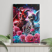 Flame Skull Canvas Wall Art I'm Not Anti Social I'm Just Not User Friendly - Wonder Print Shop
