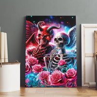 Flame Skull Canvas Wall Art I'm Not Anti Social I'm Just Not User Friendly - Wonder Print Shop