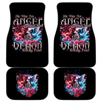 Flame Skull Car Mats I'm Not Anti Social I'm Just Not User Friendly - Wonder Print Shop