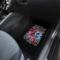Flame Skull Car Mats I'm Not Anti Social I'm Just Not User Friendly - Wonder Print Shop