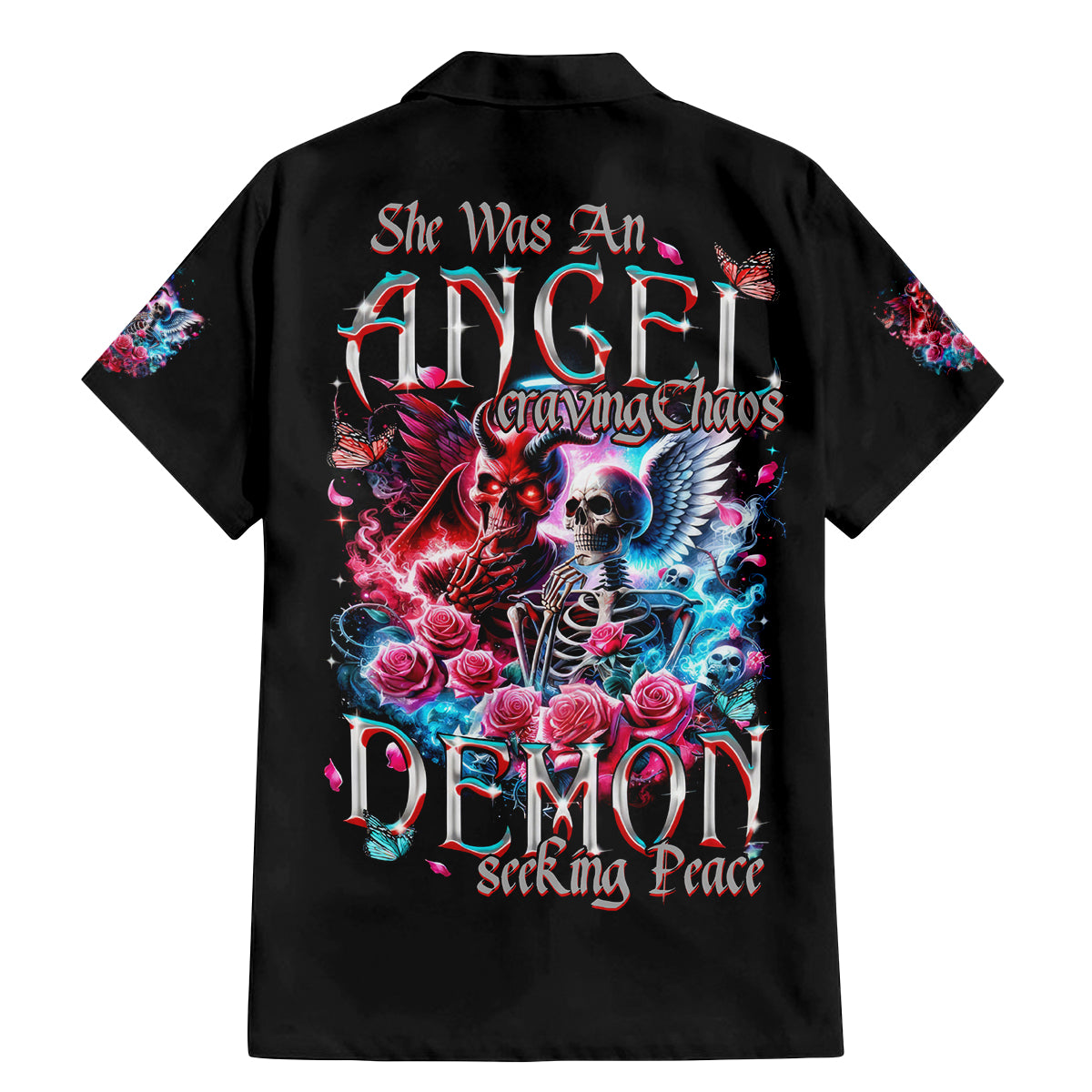 Flame Skull Family Matching Mermaid Dress and Hawaiian Shirt I'm Not Anti Social I'm Just Not User Friendly - Wonder Print Shop