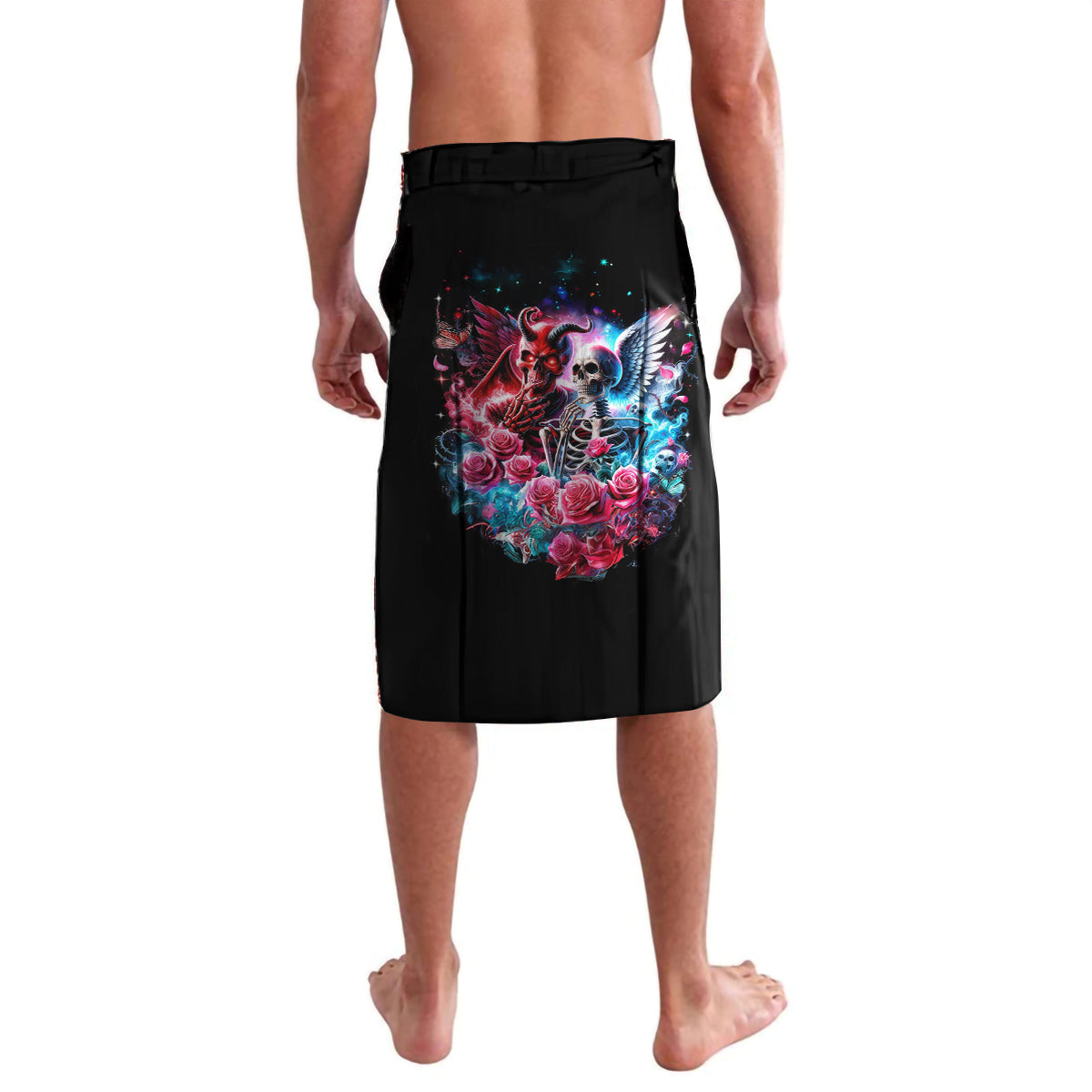 Flame Skull Lavalava I'm Not Anti Social I'm Just Not User Friendly - Wonder Print Shop