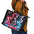 Flame Skull Leather Tote Bag I'm Not Anti Social I'm Just Not User Friendly - Wonder Print Shop