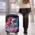 Flame Skull Luggage Cover I'm Not Anti Social I'm Just Not User Friendly - Wonder Print Shop