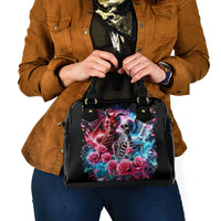 Flame Skull Shoulder Handbag I'm Not Anti Social I'm Just Not User Friendly