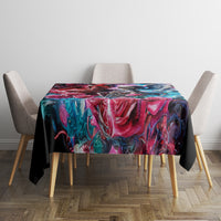Flame Skull Tablecloth I'm Not Anti Social I'm Just Not User Friendly - Wonder Print Shop