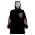 Flame Skull Wearable Blanket Hoodie I'm Not Anti Social I'm Just Not User Friendly - Wonder Print Shop