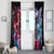 Flame Skull Window Curtain I'm Not Anti Social I'm Just Not User Friendly - Wonder Print Shop