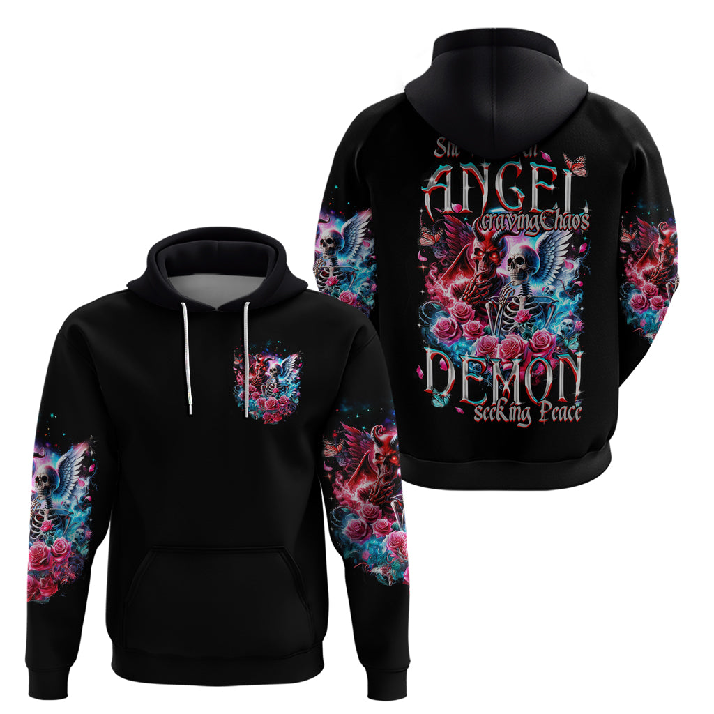 Flame Skull Zip Hoodie I'm Not Anti Social I'm Just Not User Friendly - Wonder Print Shop